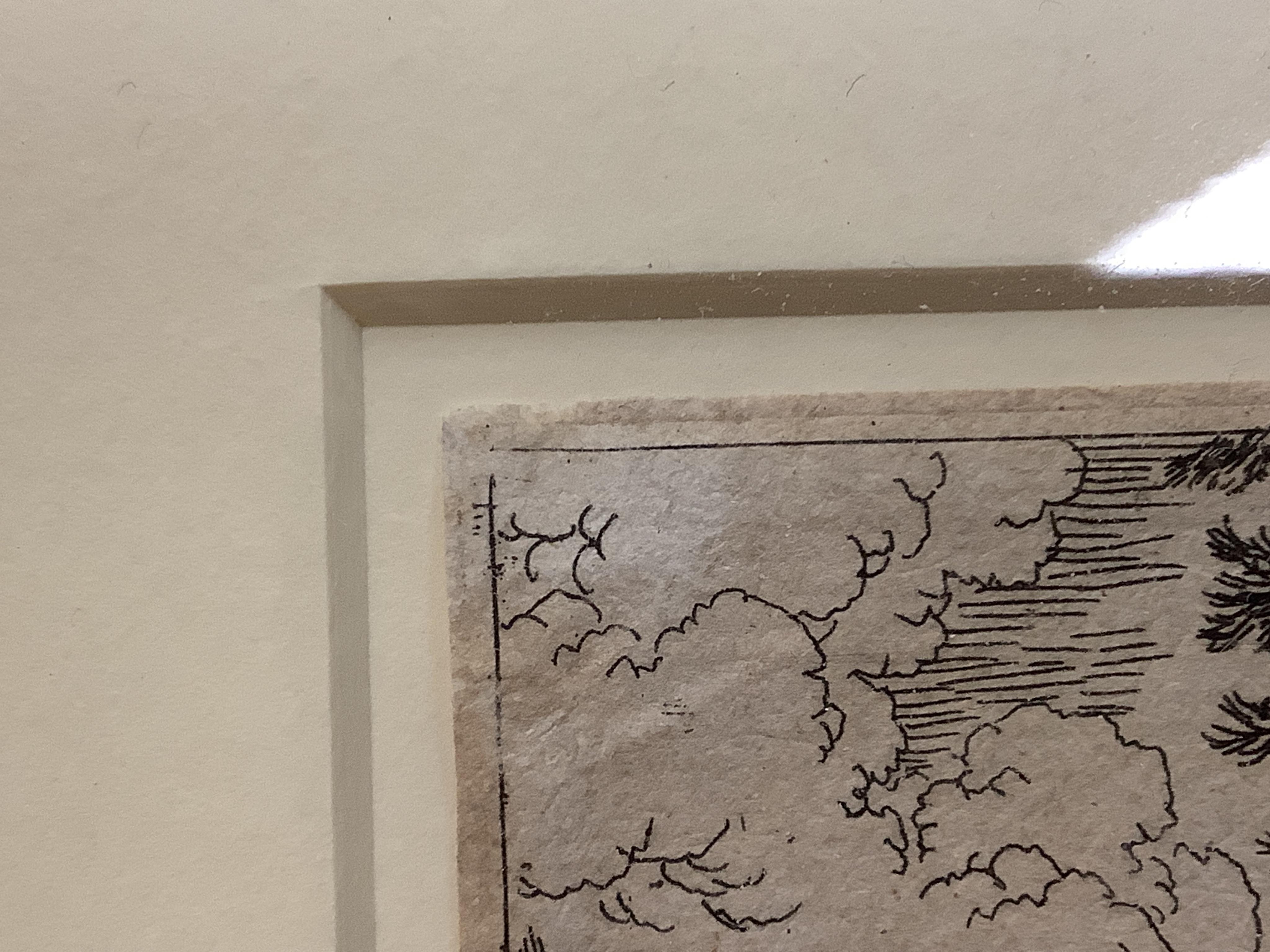 After Jonas Umbach the elder (German, 1624–1693), ‘Italian Landscape with Ruins’, etching and after Adriaen van der Cabel (Dutch, 1631-1705), Landscape with woman Walking Along the River’, etching, largest 15 x 23cm